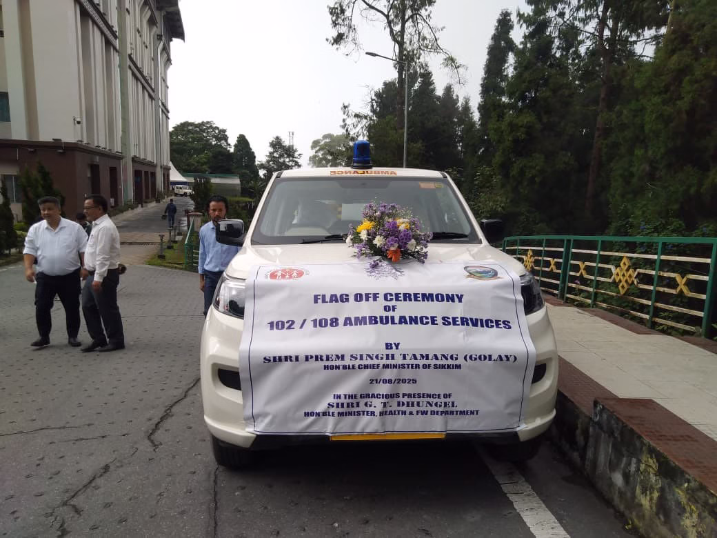 Sikkim CM Launches Nine New Ambulances under NHM 1 image 37