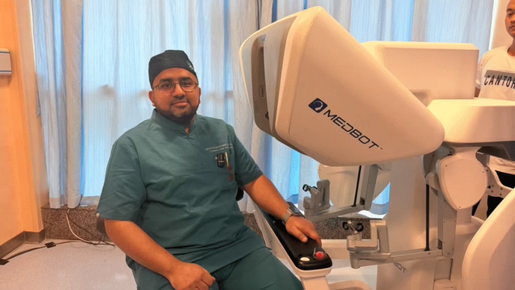 Hyderabad Doctor Performs Tele-Robotic Surgery from 3,000 km Away in China 2 Tele-Robotic Surgery