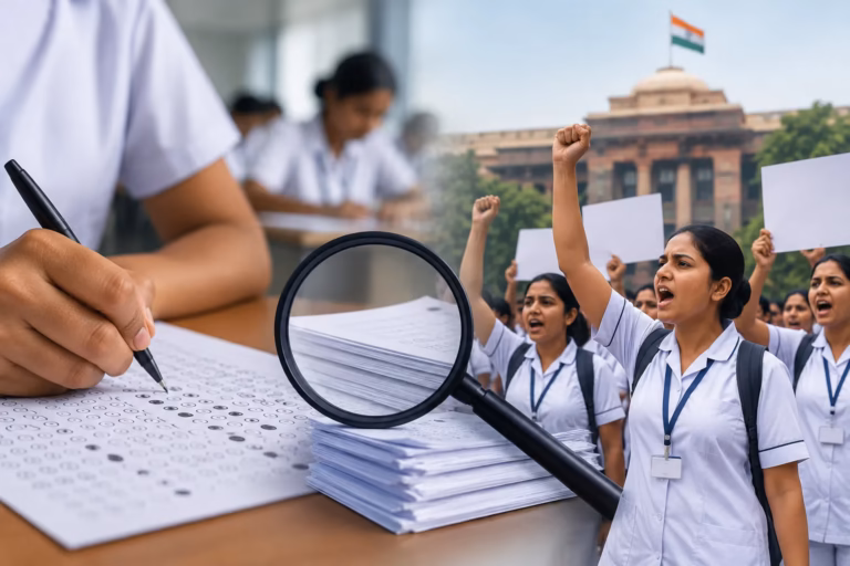 Exam Scrutiny and Nurses Protest